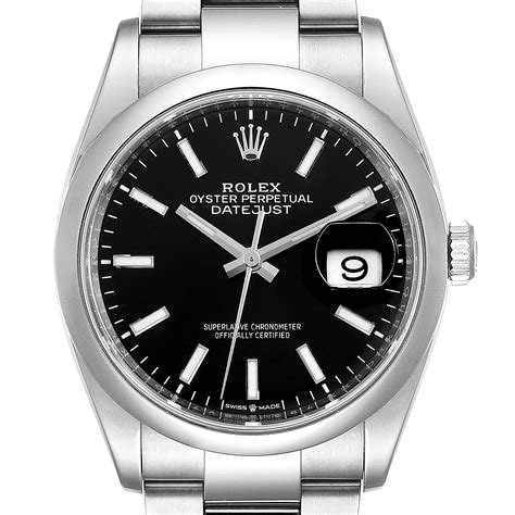 rolex datejust 36 preis black